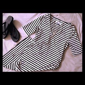 Stripped Old Navy Mid-Thigh Maternity Dress